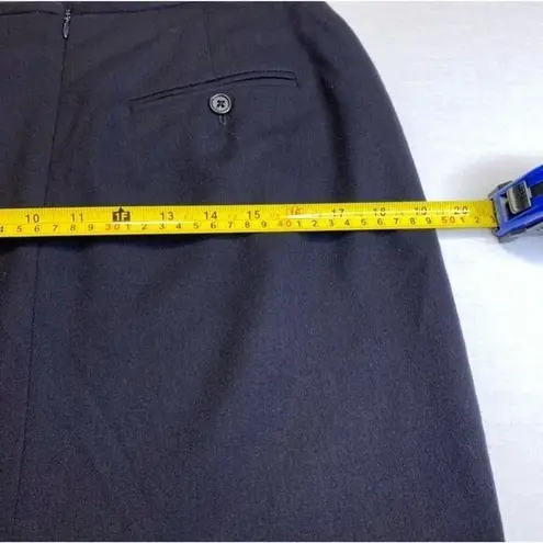 Ralph Lauren Lauren  LRL 100% Wool Lined Pencil Skirt Workwear Essential Navy 6 #