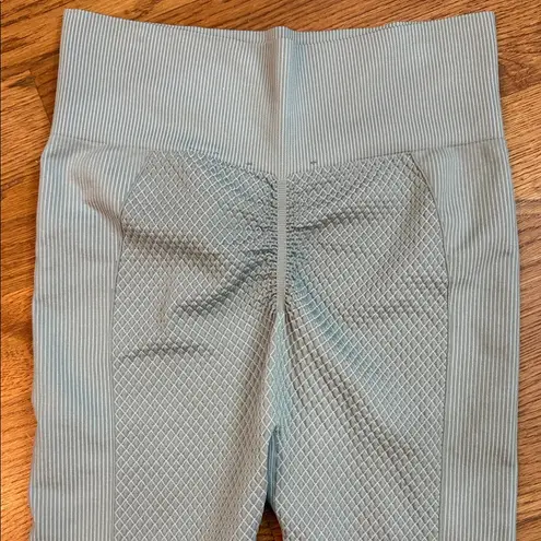 Bailey 44 Sport Textured Zip Jacket & High-Rise Leggings Set blue gray Size L