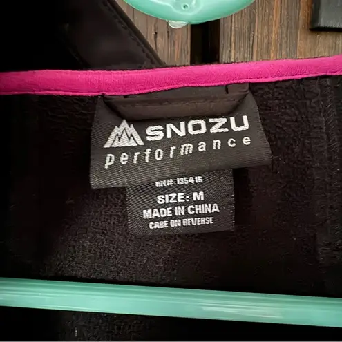 Snozu Women's Black Jacket with Pink Accents