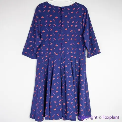 Unique Vintage Gwynnie Bee Umbrella Print Navy Dress, plus size 0X