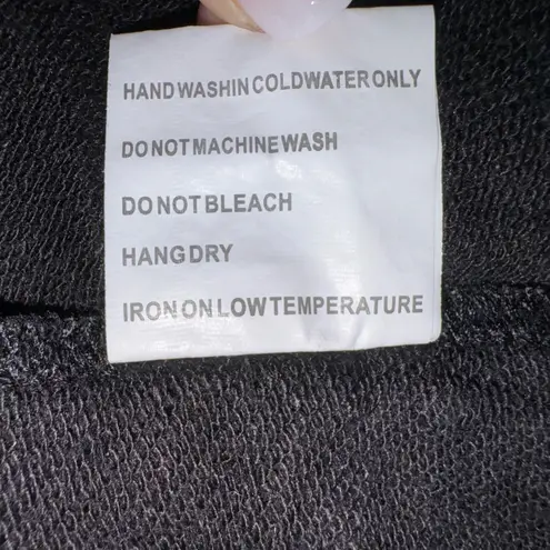 Solitaire Women's Black Beige Embroidered Sweatpants Jogger