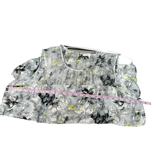 Violet+Claire Top Women 2X Sheer Lightweight Dark Floral Fairy Relaxed Comfort