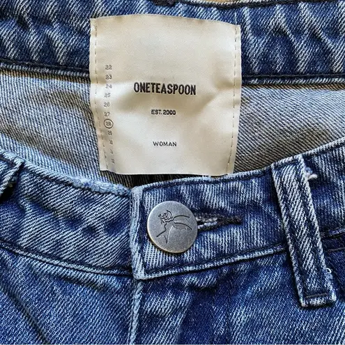 One Teaspoon  High Waist Awesome Baggies Relaxed Leg Jeans Size 28