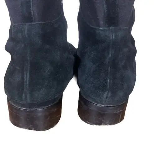 ALCHIMIA DI BALLIN BLACK SUEDE OVER THE KNEE LOW HEEL BOOTS (37.5) Size 6.5