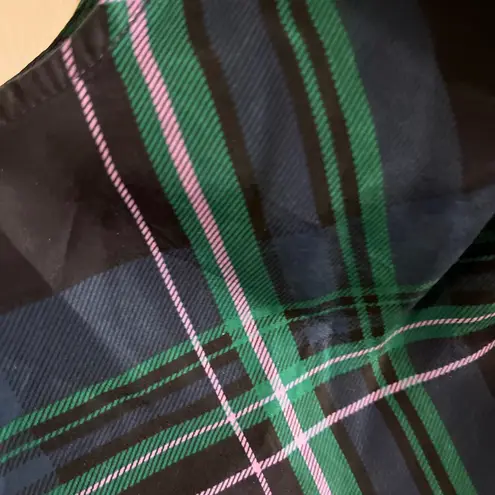 Talbots  Green and Blue Plaid Tank Top