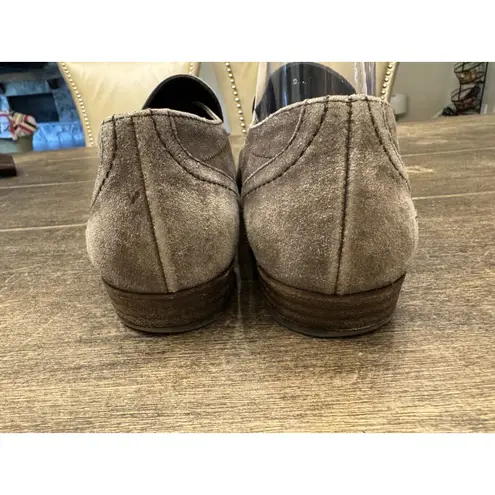 Paul Green Tasseled Suede Loafer Saddle Oxford Size UK 7 US 8/9 Distressed