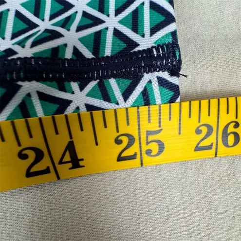 JoyLab  Women's Tie-Dye Leggings Blue Geometric Trim Size S Activewear