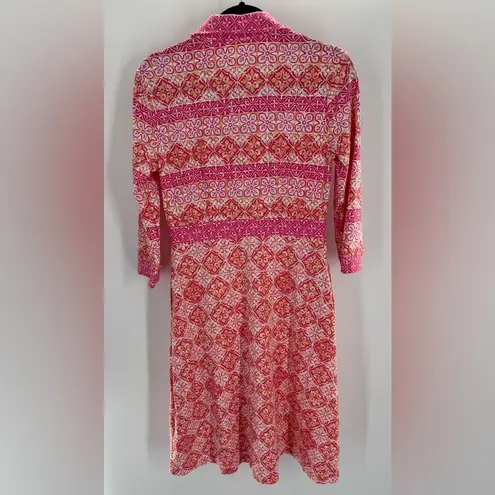 J. McLaughlin Kailyn Dress Catalina Cloth In Garden Mosaic Waves Size XS NWT