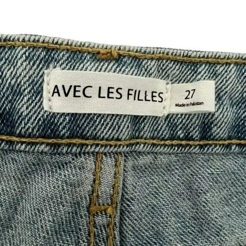 Avec Les Filles  Deconstructed Jean Shorts Size 27 NEW