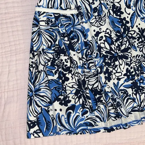 Lilly Pulitzer  Luxletic Size XL Blue Floral Skort - Image 2