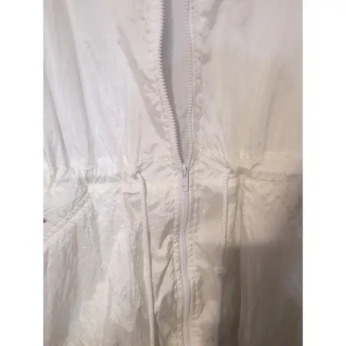 Blair Women's Large Lightweight Windbreaker Jacket, Embroidered Floral Jacket