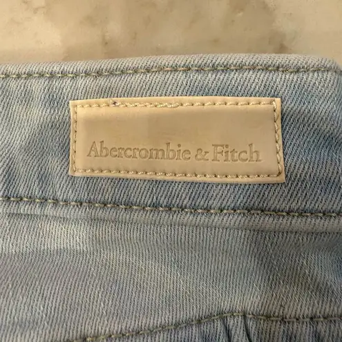 Abercrombie & Fitch  The Super Skinny Ankle Mid Rise Denim Jeans Women's 28 Blue