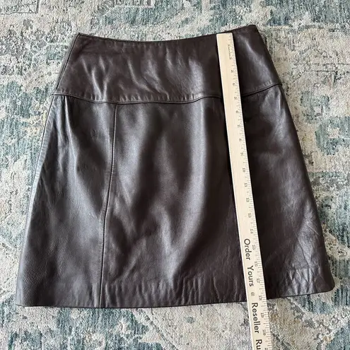 Valerie Stevens Vintage Leather Pencil Skirt Womens 6 100% Lamb Leather Mini