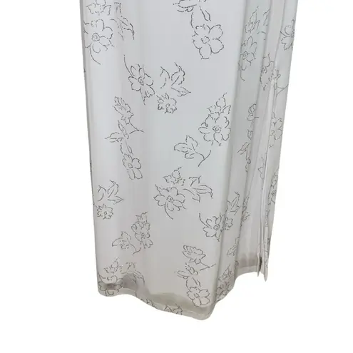 Taboo Elegant White Glitter Floral Maxi Formal Dress Women’s Size L