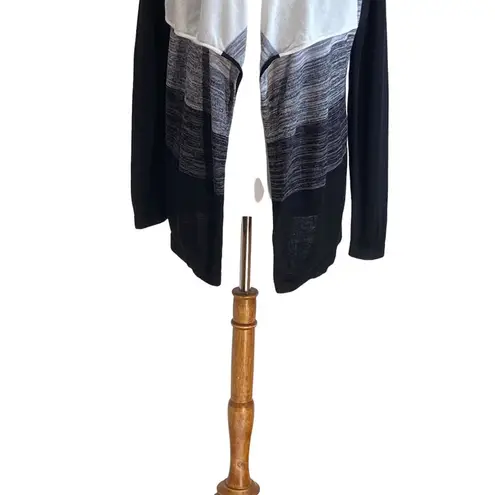 Chico's Chico’s Travelers Collection Ombre Cardigan Black Size M Travel Vacation Coastal