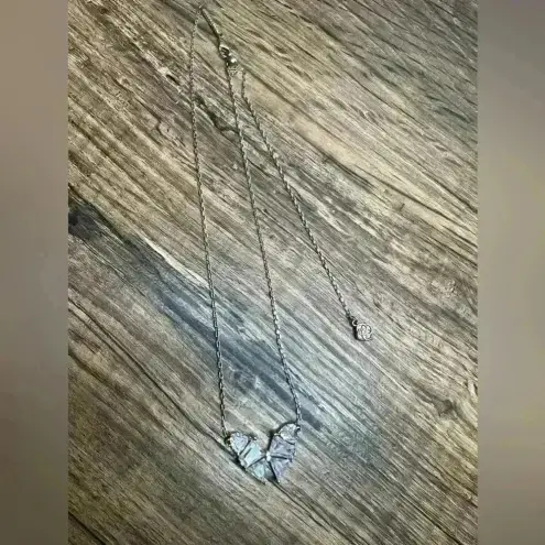 Kendra Scott  Blair Silver Tone Butterfly Necklace