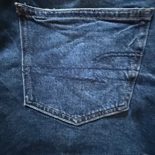 American Eagle  Super Low Rise Perfect Shortie‎ Denim Shorts Distressed Size 16