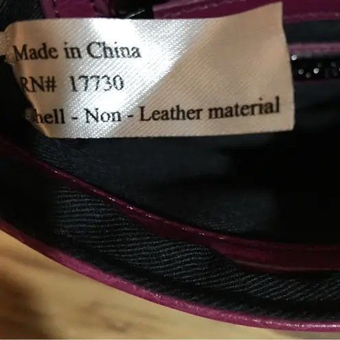 Botkier GORGEOUS STUDDED GUN METAL PLUM PURPLE CLUTCH BAG