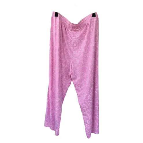 NWT State Of Day Plus Size 2X Floral Women’s Pajama Pants Pink Cotton Modal Knit