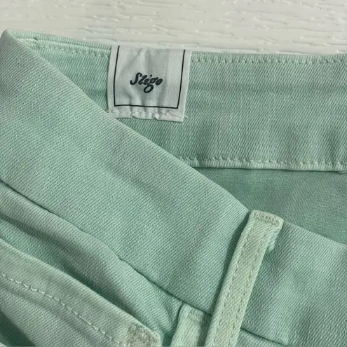 Frank & Eileen Sligo Jeans in Sea Foam Mint Green Size 28 Stretch Denim