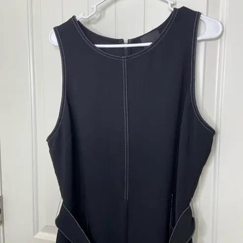 Greylin NWOT Anthropologie women’s black white belted sleeveless jumpsuit XL