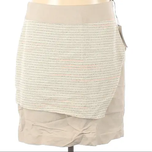 Cocoon by Elizabeth Geisler Linen Blend Fulton Layered Skirt Size 8