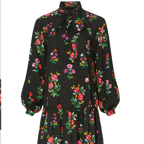 Kate Spade  New York- Autumn Floral Long Sleeve Dress size small
