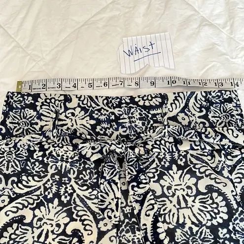 Truth NYC pretty blue and white palazzo pants lined to upper thigh flowy EUC
