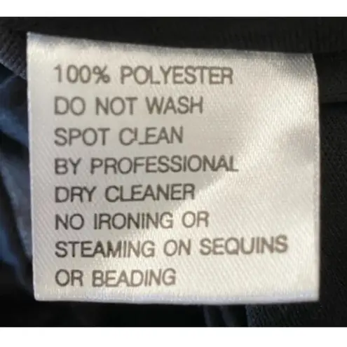 Mac Duggal One Shoulder 80s Retro Glam Ruffle Trim High Slit Black Gown 6 NWT