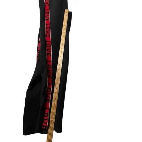 Maje Love Graphic Track Pants Women’s Size M Black Striped Joggers Casual