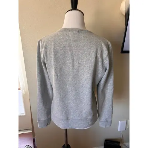 Gap Heathered grey scoop neck 