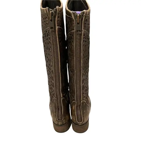 Circle G by Corral P5102 Brown Laser Cut Riding Boots