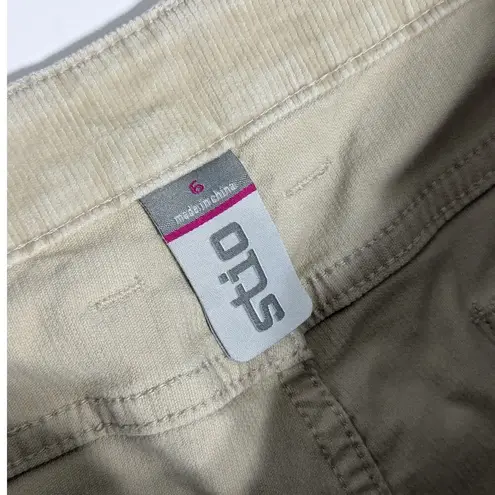 Stio Rivet Cord Slim Fit Corduroy Pants Cream Tan Womens 6 Gorpcore Casual Gorp