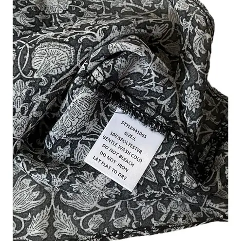 Grade & Gather Black Balloon Sleeve Long Sleeves Top Women's Size Large | 43-16