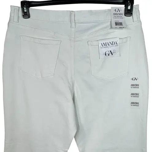 Gloria Vanderbilt SZ 18 Avg. Amanda Jeans Slimming Tapered Stretch Classic Rise