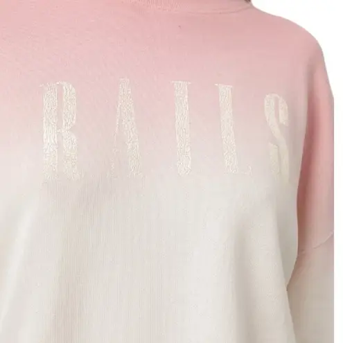 Rails Reeves Pink Peach dip dye sweatshirt NWT Size Small