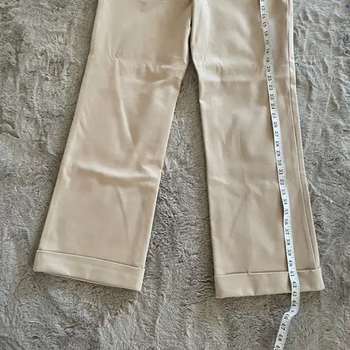 Spiegel NWT Women's Beige Tailored Pants Size 12 Ponte Knit Style 63329 Career