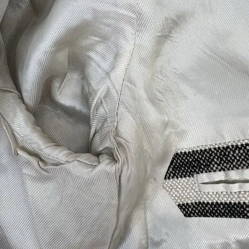 3.1 Phillip Lim  Sz 4 Linen Blend Blazer Nautical Striped Double Breasted Jacket