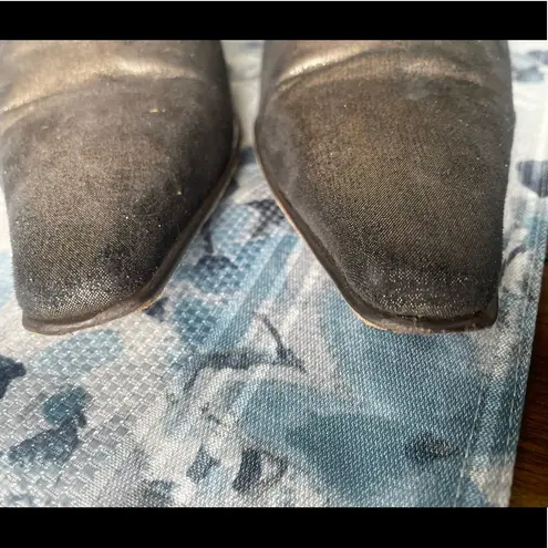 Donald Pliner Monica metallic pointed toe bootie 8