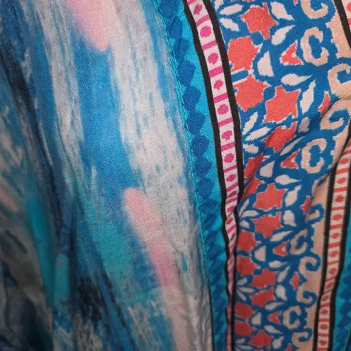 Tolani Nwt Raelyn Kimono Open Wrap Blue Tie Dye Coverup Size LP