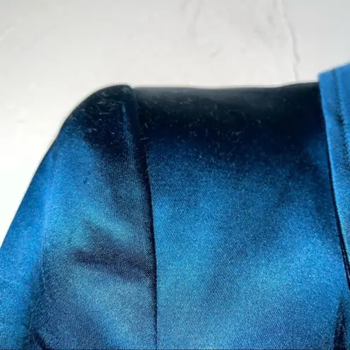 Sergio Hudson Double Breasted Blazer Mini Dress Size 2 Blue