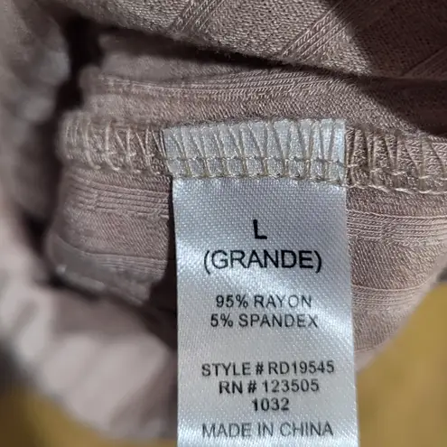 Heart & Hips Tan Ribbed Cut Out Short Sleeve Bodycon Dress