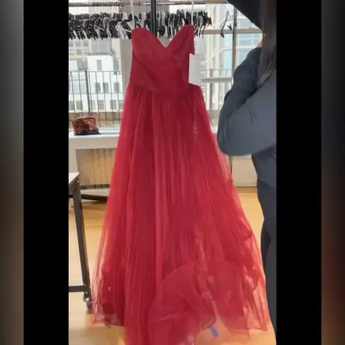 Mac Duggal 20517 Ruffle Sweetheart A-Line Gown, Size 4, New with Tag MSRP $798