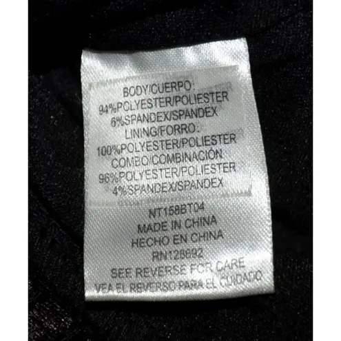 Women’s Madden NYC Black Sequin Bustier Size M Party Night Out Smocked Back Size M