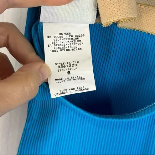 Beach N’ Beyond Vintage Blue Swimsuit Women’s Size 8 Beach Resort Wear Vacation