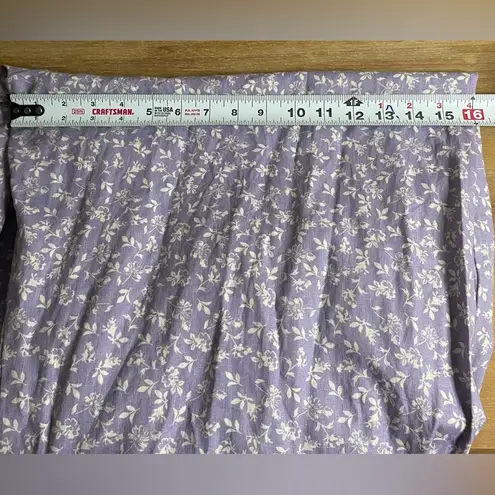 Rewind Juniors' Purple Floral Cutout Tie Front Jumpsuit XXL 2X Wide Leg Plus