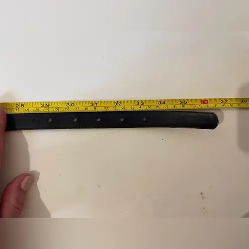 Vintage 80s Women’s Animal Print Gold Accent Leather Belt Size 32”‎ Brown