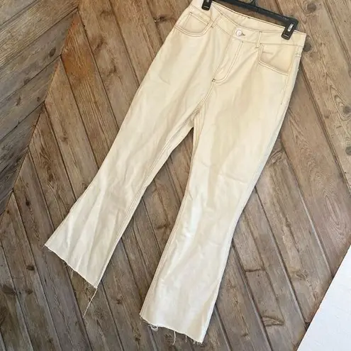 Reclaimed vintage ivory white boot cut jeans size 30