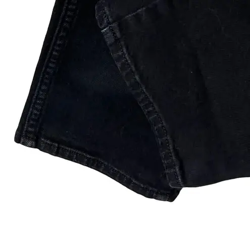 AMO Kate Mid Rise Slim Jeans Women’s Size 31 Black Magic Stretch Ankle Denim