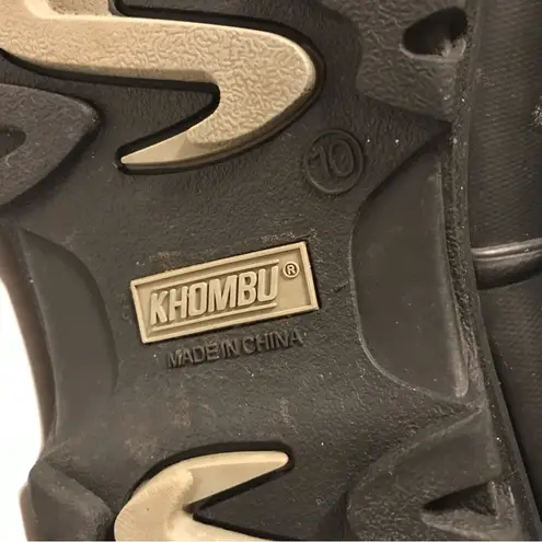 Khombu winter black suede leather lined boots women size 10